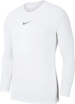 A white long-sleeved shirt with a Nike logo on the chest.