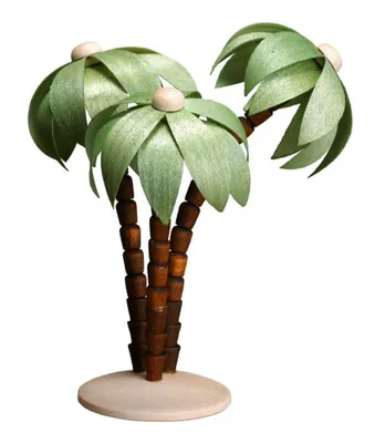 Produktbild von Miniaturfiguren Palmenoase auf Sockel bunt Höhe 11,5 cm NEU