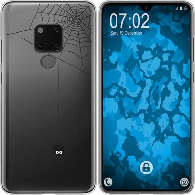 Produktbild von PhoneNatic Case kompatibel mit Huawei Mate 20 Silikon-Hülle Herbst Spinne/Spider M3
