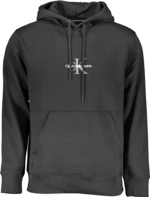 Produktbild von Stylischer Herren Kapuzenpullover Schwarz mit Logo-Stickerei