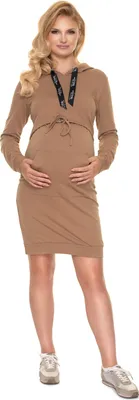 Obrázek produktu pro PeeKaBoo Dámské těhotenské šaty Lisophe cappuccino L/XL