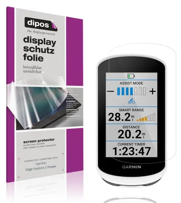 Produktbild von 2x Schutzfolie für Garmin Edge Explore 2 Power klar Displayschutzfolie Folie Display Schutz dipos