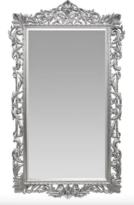 Produktbild von Casa Padrino Barock Wandspiegel Silber 115 x H. 202 cm - Barockstil Spiegel Antik Stil Möbel