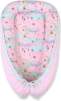 Immagine prodotto di Babyboo, bozzolo, double-face e traspirante in cotone Oeko-Tex bobono rosa luna