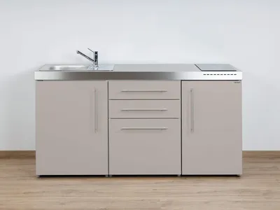 Produktbild von Stengel Miniküche Premiumline MP 170 Sand mit Kühlschrank