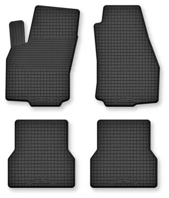 Produktbild von Gummi-Fußmatten für Ford Focus MK3 FL 2017-2020 – 4-tlg, Schwarz, Semi-Universal, angepasst – Wielganizator Semi-Universal