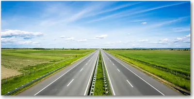 Produktbild von Tulup® Leinwandbild -100x50 cm - Wandkunst - Drucke auf Leinwand - Leinwanddruck  - Landschaften - Grün - Autobahn