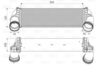 Produktbild von VALEO 818562 Ladeluftkühler LLK für BMW X5 (E70) Turbo Intercooler