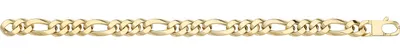Produktbild von Klassisches 9 Karat (375) Gold Damen - Link Armband - 19cm*8mm, 11 Gramm; TRS37166