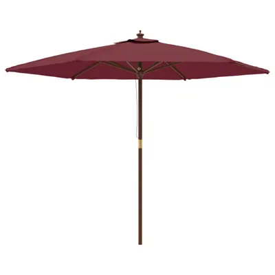 Immagine prodotto di Ombrellone da Giardino con Palo in Legno Bordeaux 299x240 cm
