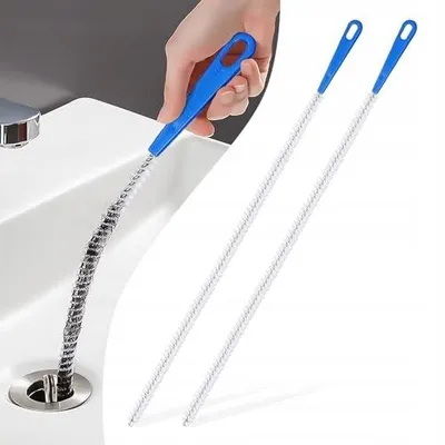 Zdjęcie produktu dla Szczotka do czyszczenia rur odpływów zlewu 60 cm stal nierdzewna 2 sztuki