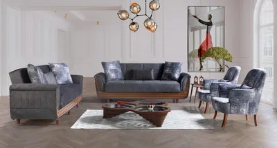 Produktbild von Sofagarnitur 3+2+1+1 Holz Wohnzimmer Luxus Sofa JVmoebel