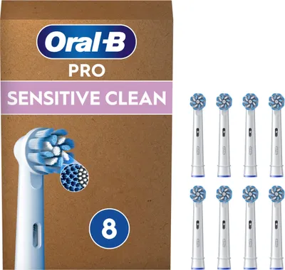 Obrázok produktu pre Náhradné hlavice Oral-B Pro Sensitive Clean 8 hlavíc Vhodné na výmole (36,90)