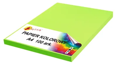 Immagine prodotto di Carta colorata A4 da 100 g, color pistacchio, 100 fogli