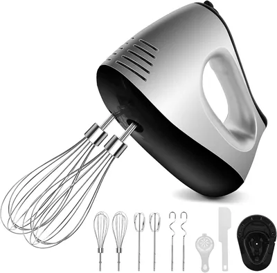 Handmixer 500 W, 5 Stufen, Turbofunktion, Berry Red