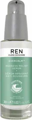 Produktbild von REN REN48981, Körperserum, Anti-Rötung, Aqua (Water), Caprylic/Capric Triglyceride, Glycerin, Propanediol, Coco-Caprylate/Caprate,..., Spread a hazelnut-sized amount between hands and press over clean skin till absorbed, starting..., 30 ml, 30 Stück(e)