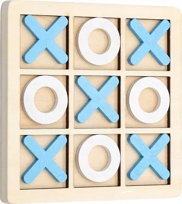 Produktbild von TIC-TACTICS SPIEL für KINDER Holz BUNT 14x14cm Blau