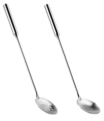 Immagine prodotto di Elzusha - Set di 2 cucchiai da cucina e 2 spatole in acciaio inossidabile