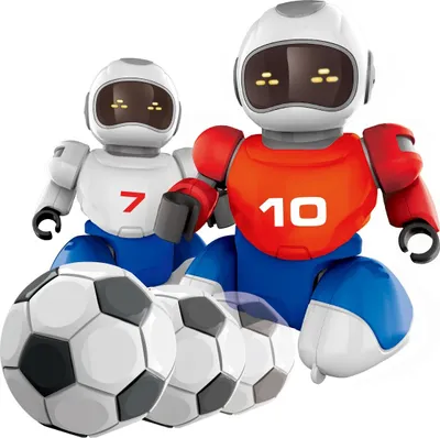 Obrázek produktu pro Robot s míčkem na dálkové ovládní, 2 ks + 2 branky