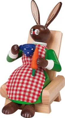 Produktbild von Richard Glässer Räucherhäsin im Lehnstuhl