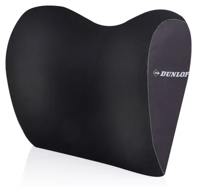Obrázok produktu pre Vankúš na krk pre autosedačky s nastaviteľným elastickým upevňovacím popruhom, ergonomický tvar, priedušný, odnímateľný poťah, výplň zo 100 % pamäťovej peny, čierny