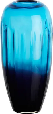 Produktbild von Glasvase Laguna Murano 30cm blau