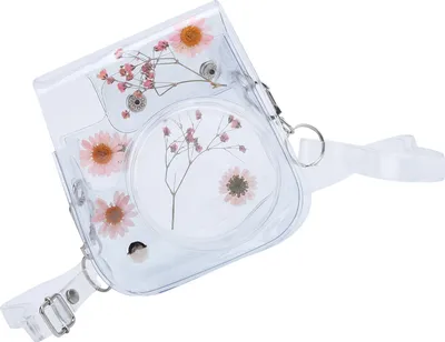 Immagine prodotto di Borsa trasparente per fotocamera Borsa in PVC con tracolla regolabile per Instax Mini 11 ProtectionPink