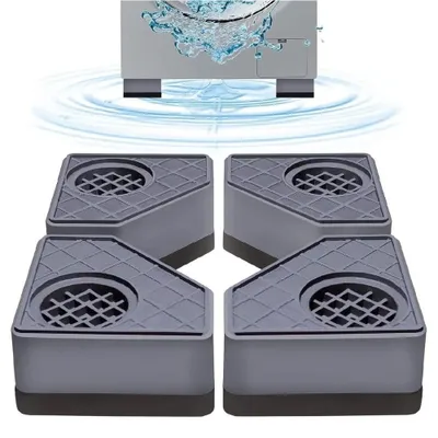Produktbild von Antivibrations Pads 4er-Set Antivibrationspads Unterlagen Für Waschmaschine Trockner Geschirrspüler & Kühlschrank Rutschfest & Geräuschdämpfend