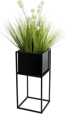 Obrázok produktu pre Moderný Stojan Na Kvety Čierny 50 Cm Loft