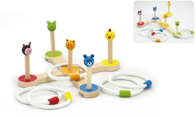 Immagine prodotto di Gioco in legno Viga Anelli da lancio