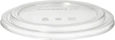 Produktbild von Papstar 88591, Lebensmitteldeckel, Transparent, Kunststoff, Rund, 20 mm, 18,4 cm