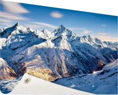 Produktbild von Gartenposter - 120x80 cm - Sonnenuntergang Alpen  - Modernes Wandbilder
