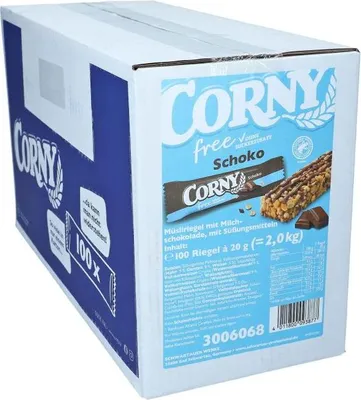 Produktbild von Corny Müsliriegel Free Schoko 3006068 20g 100St