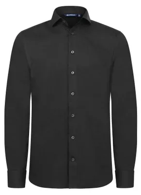 Image de Cutter & Buck - Chemise habillée "Granville" pour hommes, en Coton ET470 (Taille XL) (Noir)