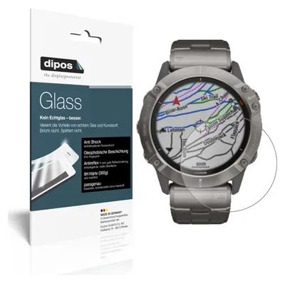 Obrázek produktu pro 2x ochranná fólie pro Garmin fenix 6 Pro matná - anti-shock 9H fólie dipos Glass plastové sklo