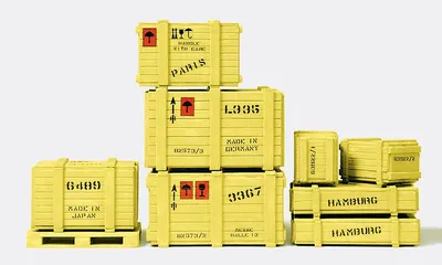 Produktbild von Preiser Ladegut. 8 Kisten, 1 Palette. 45200