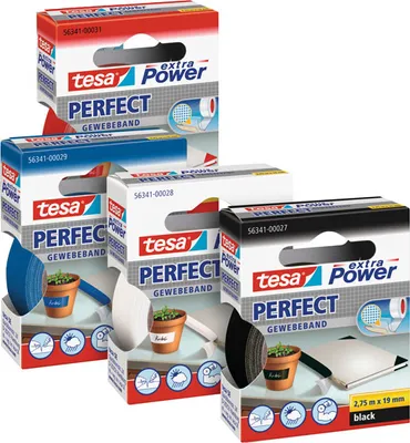 Produktbild von Tesa Gewebekleb. 2,75m x 19mm extra Power weiß Perfekt 56341