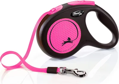 Produktbild von flexi New NEON, Gurt, M: 5 m, neonpink