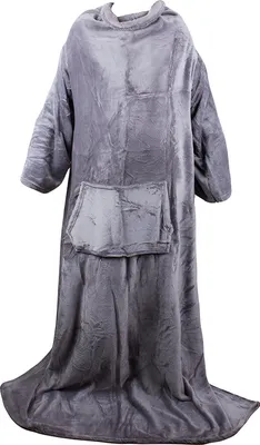 Immagine prodotto di Verk 24306 Coperta in pile con maniche 200 x 140 cm grigio