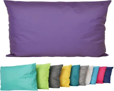 Produktbild von JACK Outdoor Lounge Kissen 30x50cm Dekokissen inkl. Füllung Wasserfest Sitzkissen Garten Stuhl Lotus Effekt, Farbe:Lila