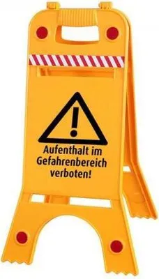 Produktbild von Warnaufsteller Dachaufsteller - ...Gefahrenbereich verboten - Gr. ca. 28 x 64 cm – 308540/4