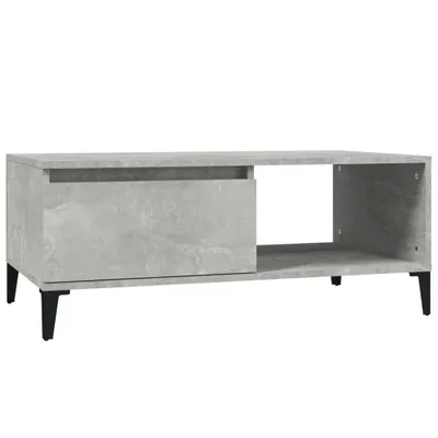 Obrázek produktu pro vidaXL Konferenční stolek Concrete Grey 90x50x36,5 cm Dřevěný materiál