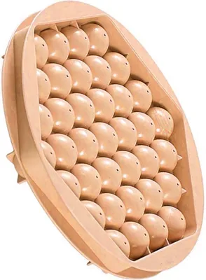 Produktbild von Runder Eiswürfelbehälter 37 Gitter Vielseitig Platzsparend Kleine Eis Kugel Maker Form mit Deckel für Getränk Kaffee Cocktail Rosa