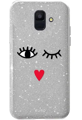 Produktbild von Cover EYES Silber für Samsung A6 2018