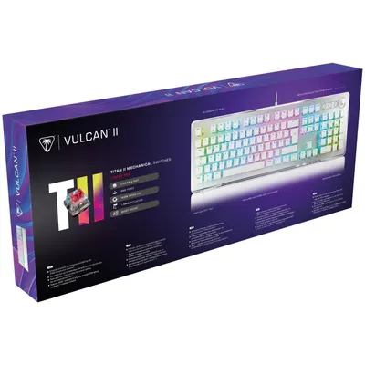 Produktbild von Turtle Beach Vulcan II Linear Gaming-Tastatur, Weiß