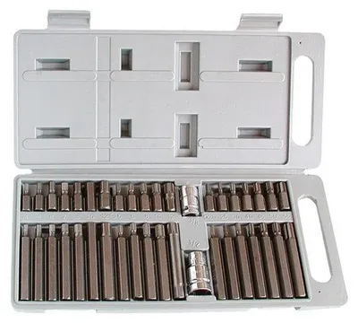 Productafbeelding van Spikes Extol Craft (6640) HEX-TORX-XZN- set van 40 stuks- CrV