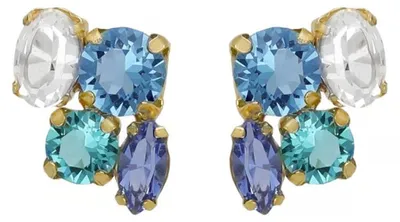 Immagine prodotto di Orecchini alla moda placcati oro con cristalli di Lisbona A4792-MDT.