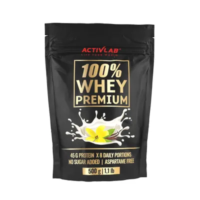 Produktbild von Activlab 100% Whey Premium 500g, hoher Proteingehalt, basierend auf Molkenproteinkonzentrat - Vanille