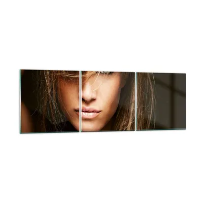 Produktbild von Bilder auf glas - Weiblich mode modell nackt - 90x30cm - Glasbilder - Wandbilder - Kunstdruck - zum Aufhängen bereit - Wanddekoration aus Glas - Glas Bilder - Wandbild auf Glas - GCA90x30-1561