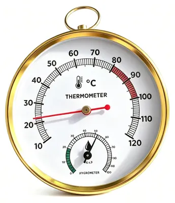 Productafbeelding van Saunathermometer Hygrometer 2-in-1 Wandmontage voor Ideaal Saunaklimaat